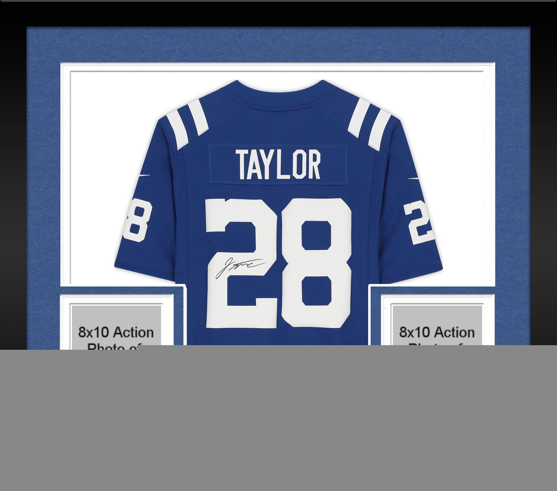 Framed Jonathan Taylor Indianapolis Colts Autographed Blue Home Limited Jersey - Fanatics Authentic Certified