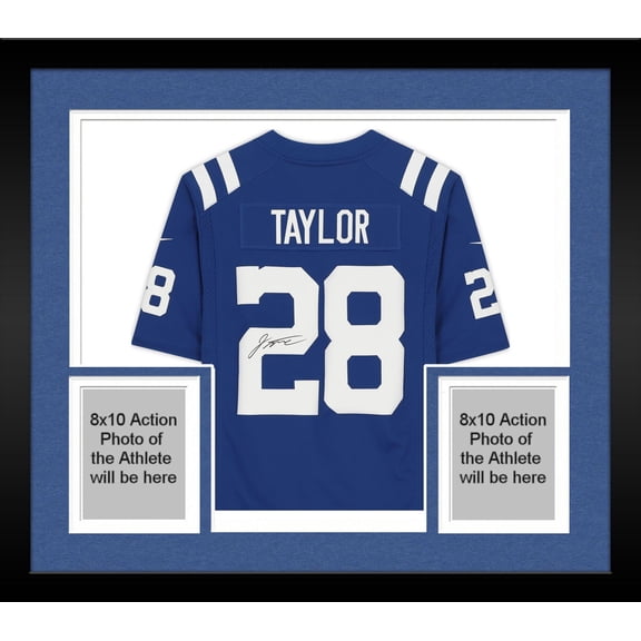 Framed Jonathan Taylor Indianapolis Colts Autographed Blue Home Limited Jersey - Fanatics Authentic Certified