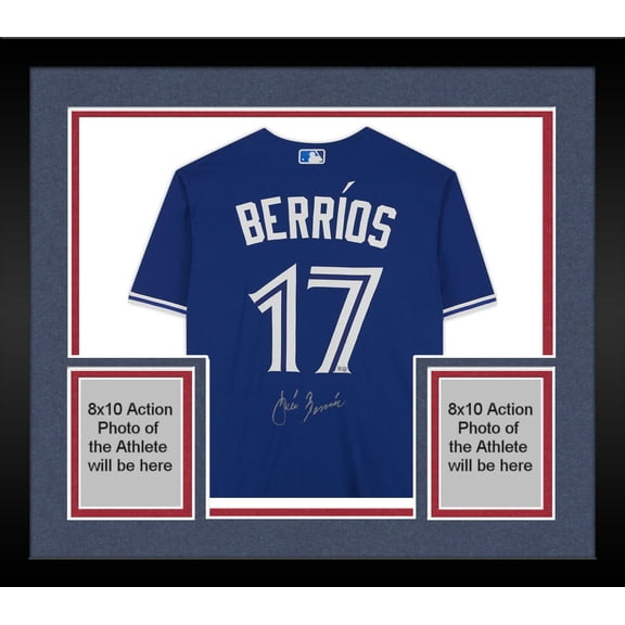 Framed Jose Berrios Toronto Blue Jays Autographed Royal Authentic Jersey - Fanatics Authentic Certified