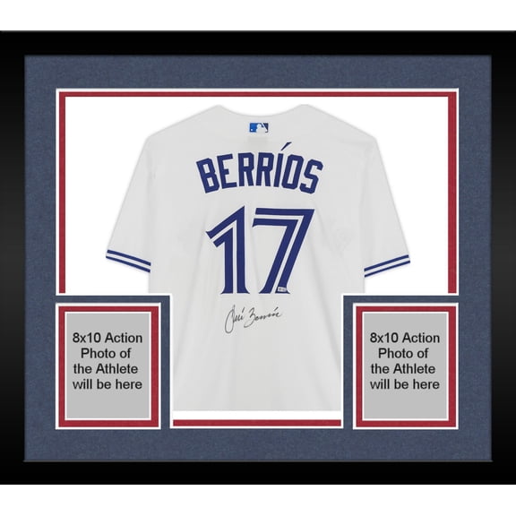 Framed Jose Berrios Toronto Blue Jays Autographed White Authentic Jersey - Fanatics Authentic Certified