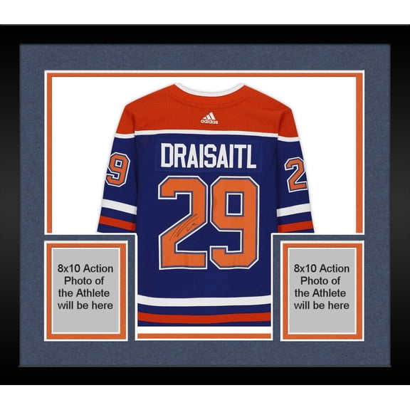 Framed Leon Draisaitl Edmonton Oilers Autographed Adidas Royal Blue Alternate Authentic Jersey - Fanatics Authentic Certified