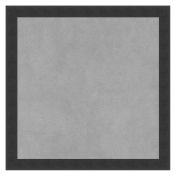 Framed Magnetic Board (18 x 18) Mezzanotte Black Magnet Board, Small Magnetic Bulletin Board for Office Decor, Mudroom, Kitchen or Organization Drop Zone from , USA