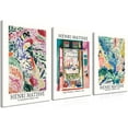 thumbnail image 1 of Framed Matisse Canvas Wall Art Set of 3, Abstract Colorful Henri Matisse Landscape Wall Decor Painting, Vintage Aesthetic Picture Posters Prints for Living Room Bathroom Bedroom Home Decor 12x16 In, 1 of 5