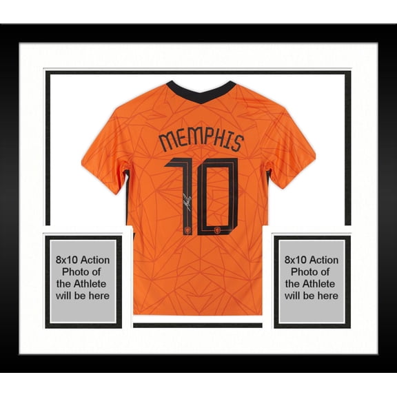 Framed Memphis Depay Netherlands National Team Autographed 2020-21 Home Jersey - Fanatics Authentic Certified