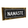 thumbnail image 1 of Framed, Outdoor Black Namaste 4"x12" Metal Sign, Wall Décor for Inspirational, 1 of 4