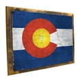 thumbnail image 1 of Framed, Outdoor Colorado Flag 9"x12" Metal Sign, Wall Decor for Farm and Country, Hand-Crafted from reclaimed materials, 1 of 4