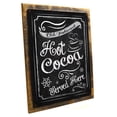 thumbnail image 1 of Framed, Outdoor Hot Cocoa 9"x12" Metal Sign, Wall Decor for Vacation Home, Hand-Crafted from reclaimed materials, 1 of 4