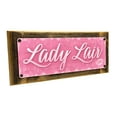 thumbnail image 1 of Framed, Outdoor Lady Lair 4"x12" Metal Sign, Wall Décor for Bath and Laundry, 1 of 4
