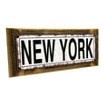 thumbnail image 1 of Framed, Outdoor New York 4"x12" Metal Sign, Wall Décor for Home and Office, 1 of 4