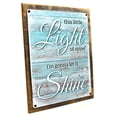 thumbnail image 1 of Framed, Outdoor This Little Light of Mine 9"x12" Metal Sign, Wall Decor for Porch, Patio, or Deck, Hand-Crafted from reclaimed materials, 1 of 4