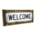thumbnail image 1 of Framed, Outdoor Welcome 4"x12" Metal Sign, Wall Décor for Home and Office, 1 of 4