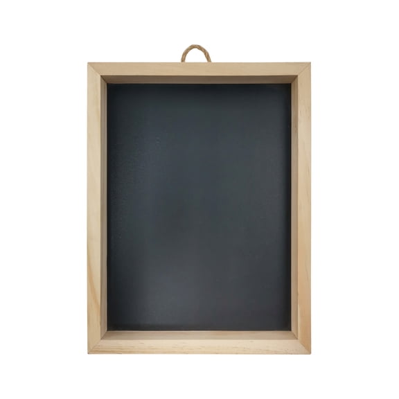 Framed Pinewood Chalkboard by Make Market 8" x 10" Chalkboard with Unfinished Wood Frame & Jute Hanger for DIY Signs - Home - Office & Classroom Use - 8 Pack