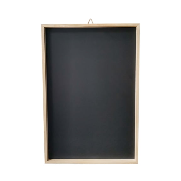Make Market Framed Pinewood Chalkboard - 17" x 25" Chalkboard with Unfinished Wood Frame & Jute Hanger for Home, Office & Classroom Use, 6 Pack