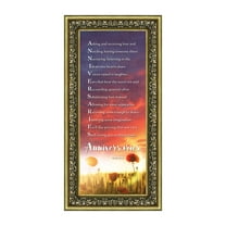 Framed Poem for a Couple to Celebrate their Anniversary, Gift for Parents 6x12 7315