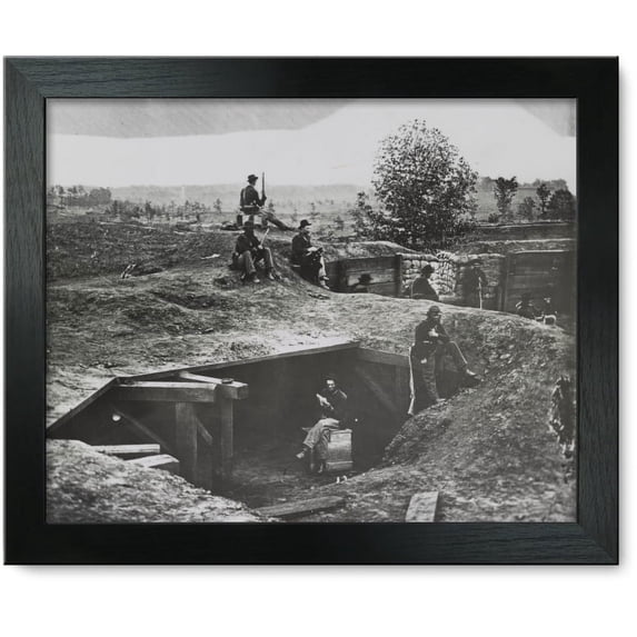 Framed Print: A Bomb-Proof In Front Of Atlanta, Ga., circa 1864