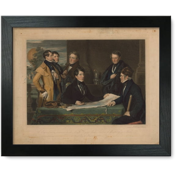 Framed Print: A Consultation Previous To An Aerial Voyage From London To Weilburg