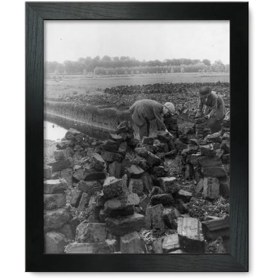 Framed Print: A Large Proportion Of Interior Ireland Consists Of Bogs From Which