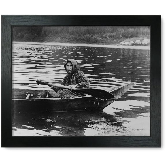 Framed Print: A Typical Hoonah Squaw, Alaska, 1903