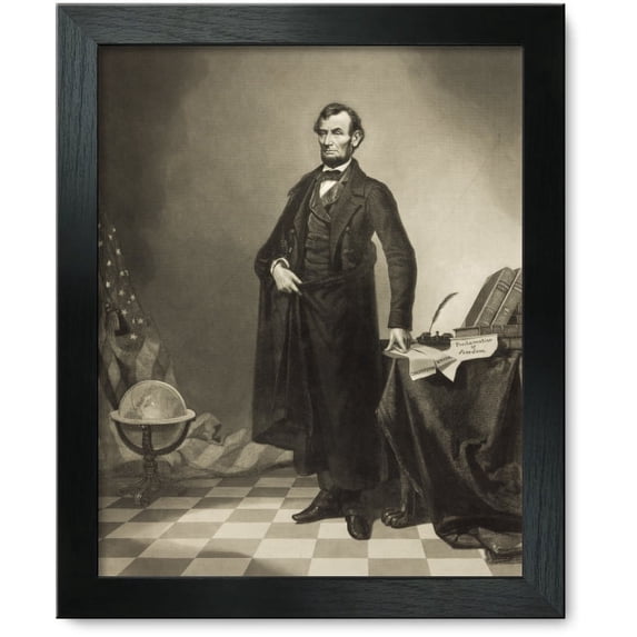 Framed Print: Abraham Lincoln, circa 1865