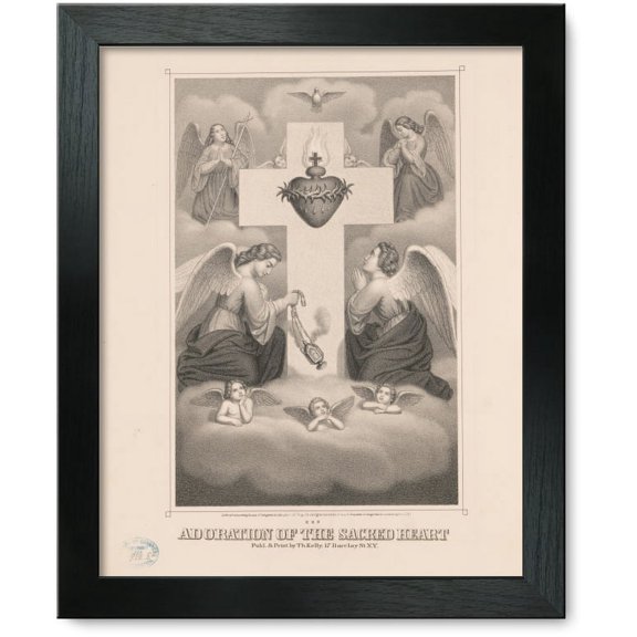 Framed Print: Adoration Of The Sacred Heart, 1874