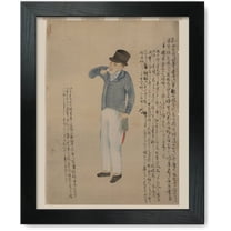 Framed Print: American Sailor Drinking, 1854