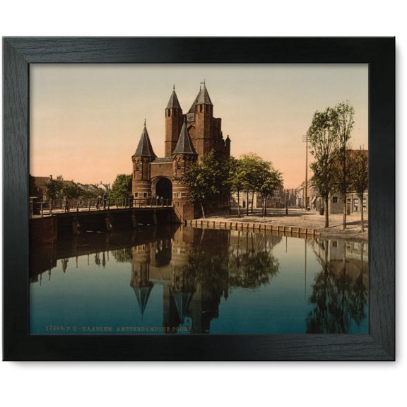Framed Print: Amsterdam Gate, Haarlem, Holland, circa 1890