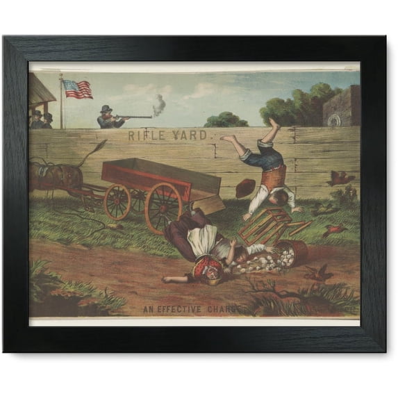 Framed Print: An Effective Charge, 1882