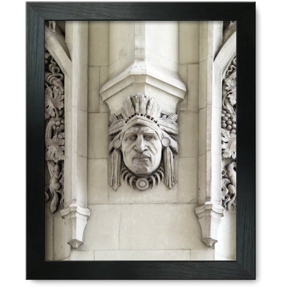 Framed Print: Architectural Detail Of Cass Gilbert's Woolworth Building, New
