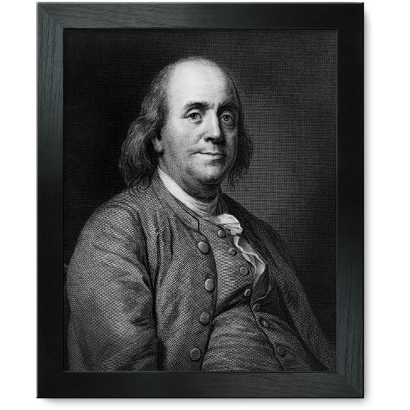 Framed Print: Benjamin Franklin, 1868
