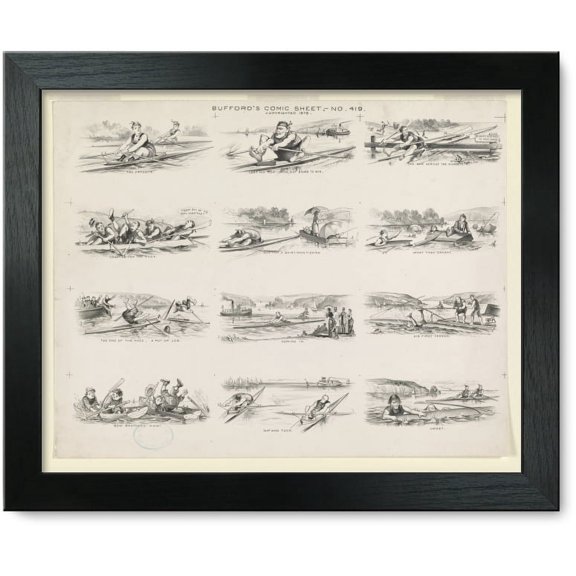 Framed Print: Bufford's Comic Sheet No. 419