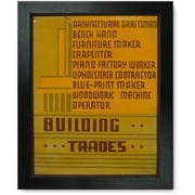 Framed Print: Building Trades, 1937