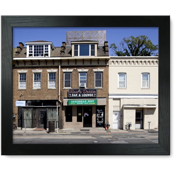 Framed Print: Buildings And Cars, H St. Near Intersection With 14th St.