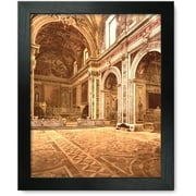 Framed Print: Church Of San Martino, Interior, Naples, Italy, circa 1890