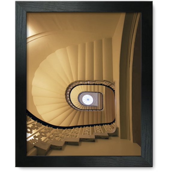 Framed Print: Circular Stair Looking Up In Former General Post Office, Tariff