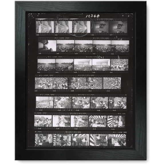Framed Print: Civil Rights March On Washington, D.C., 1963, Contact Sheet 10