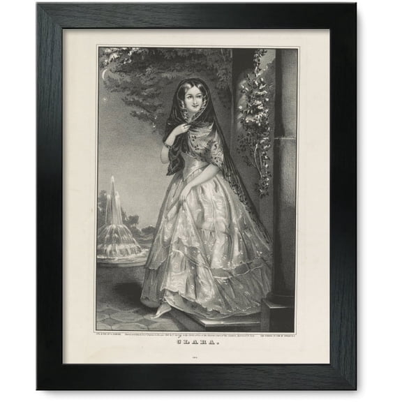 Framed Print: Clara, 1849