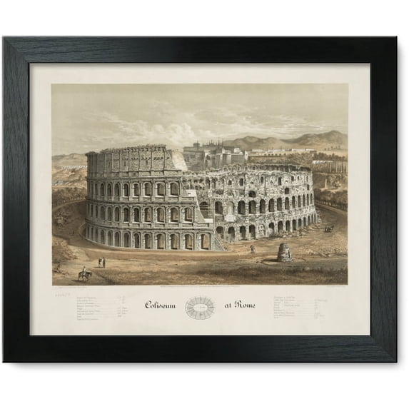 Framed Print: Coliseum At Rome, 1872