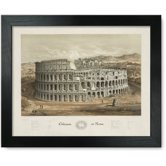 Framed Print: Coliseum At Rome, 1872