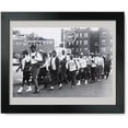 thumbnail image 1 of Framed Print: Core Members Swing Down Fort Hamilton Parkway, Brooklyn, Toward, 1 of 3