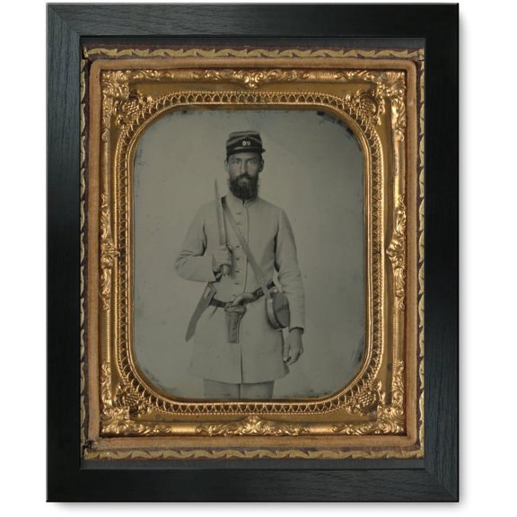 Framed Print: Corporal John Agee Booker Of Co. D, 21st Virginia Infantry