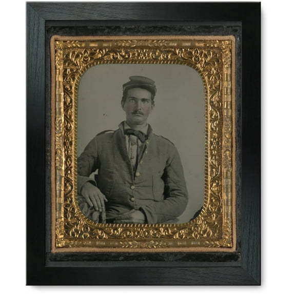 Framed Print: Corporal L. Purnell Of Co. I, 11th Mississippi Infantry Regiment