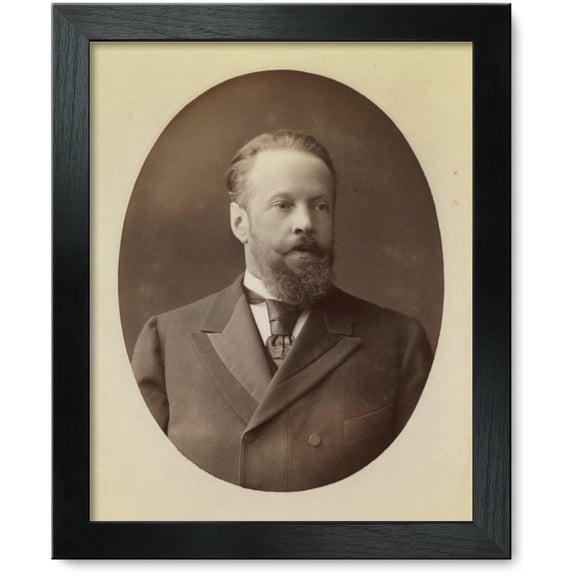 Framed Print: Count Serge Vitte, Half-Length Portrait, Facing Right, circa 1880
