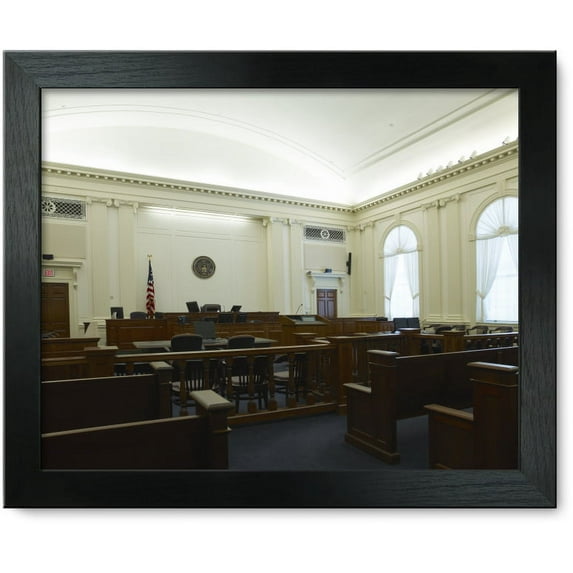 Framed Print: Courtroom, U.S. Courthouse, Tallahassee, Florida, 2008