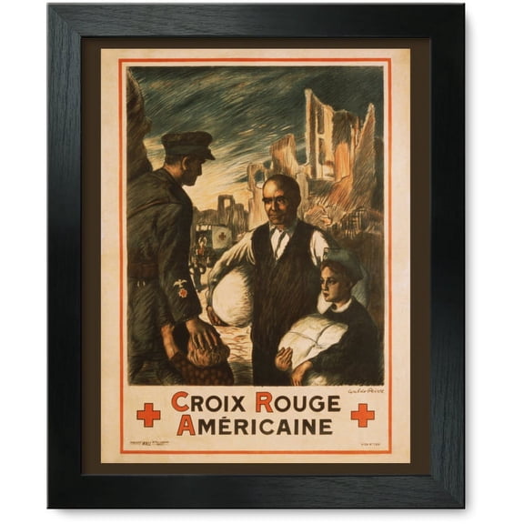 Framed Print: Croix Rouge Americain, 1918