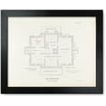 thumbnail image 1 of Framed Print: Custom House And Post Office, Bath, Maine. Cellar Plan, 1853, 1 of 3