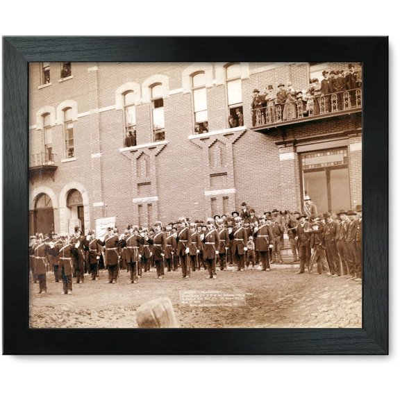 Framed Print: Deadwood. Grand Lodge I.O.O.F. Of The Dakotas, Resting In Front Of
