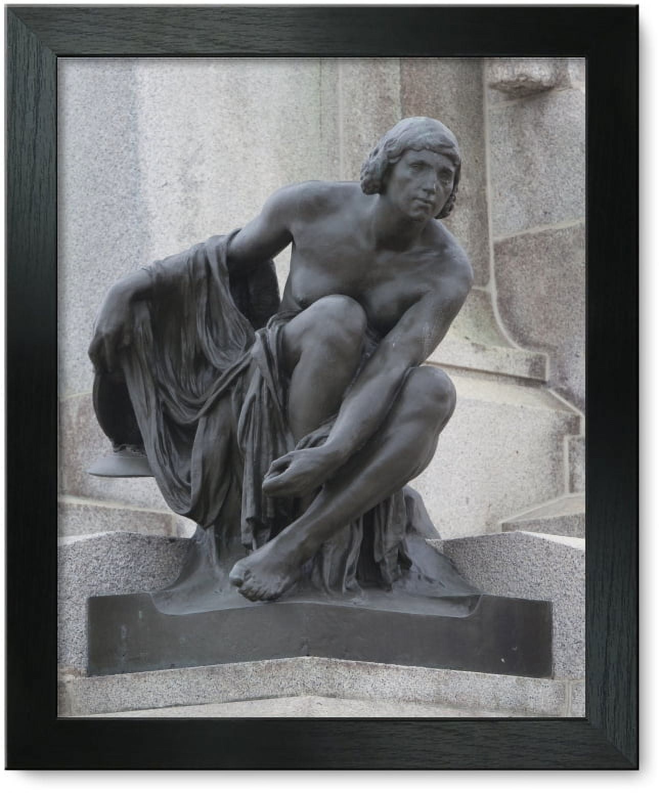 Framed Print: Details On The Statue Honoring Maceo On The Malecon In Havana