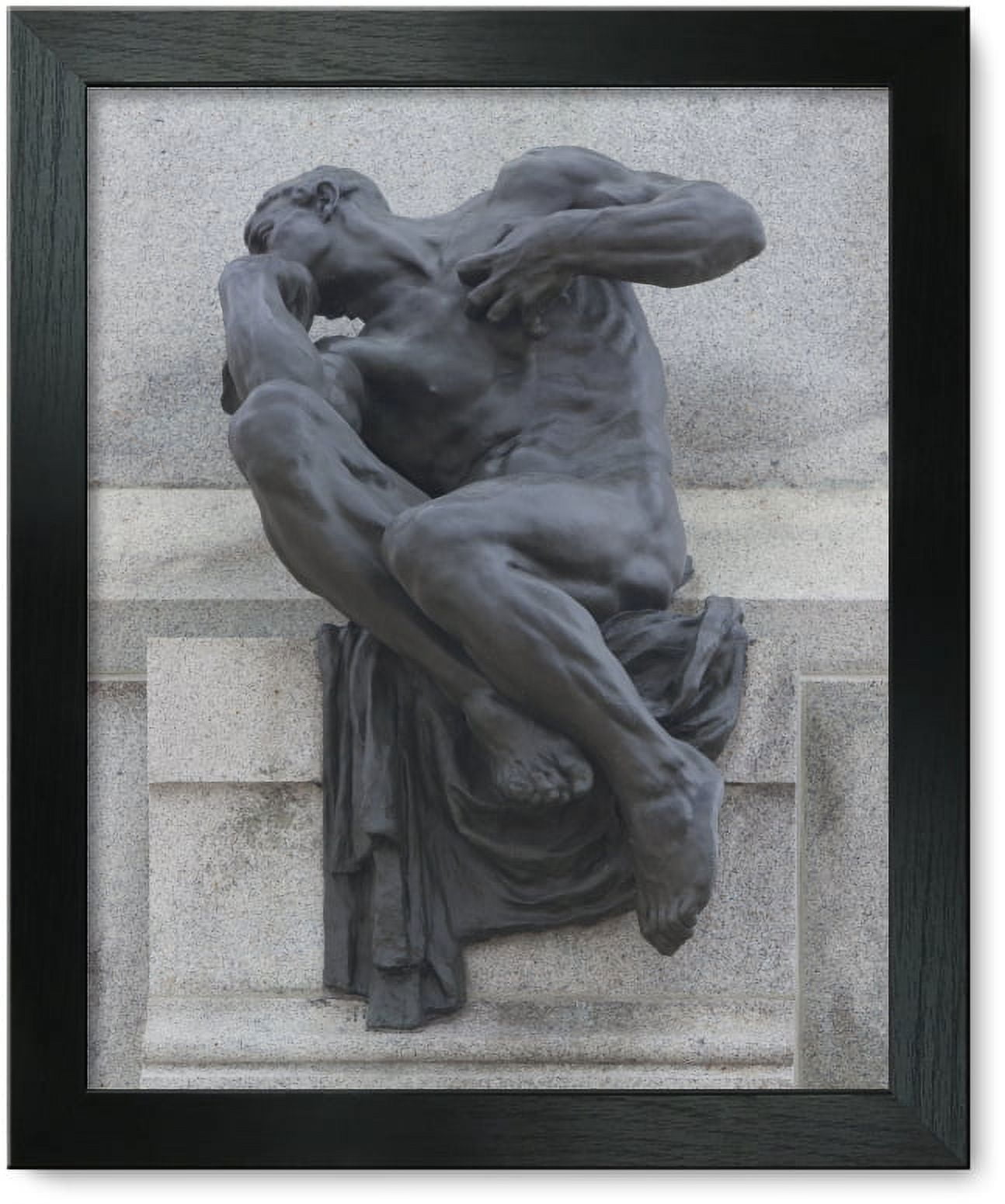 Framed Print: Details On The Statue Honoring Maceo On The Malecon In Havana