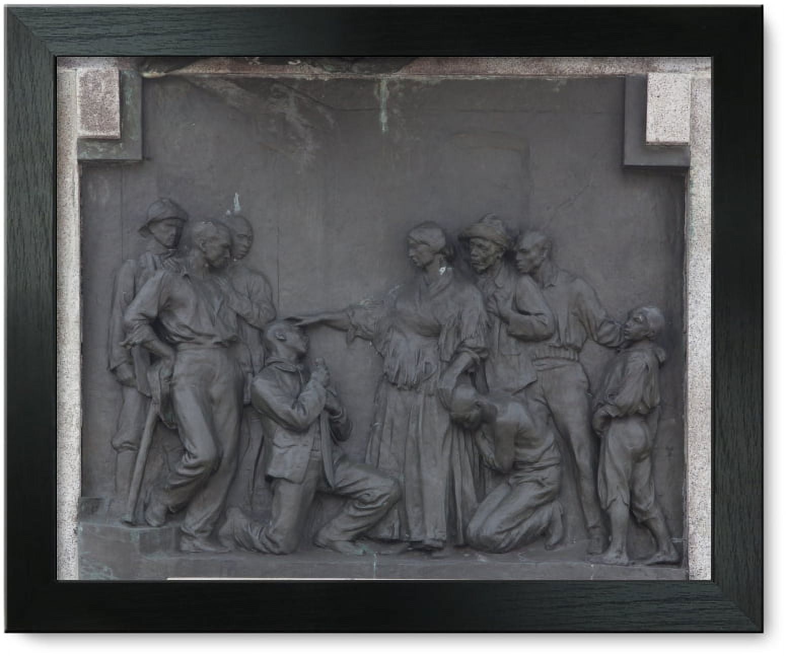 Framed Print: Details On The Statue Honoring Maceo On The Malecon In Havana