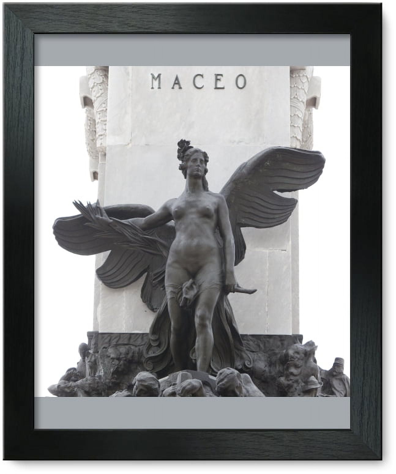 Framed Print: Details On The Statue Honoring Maceo On The Malecon In Havana